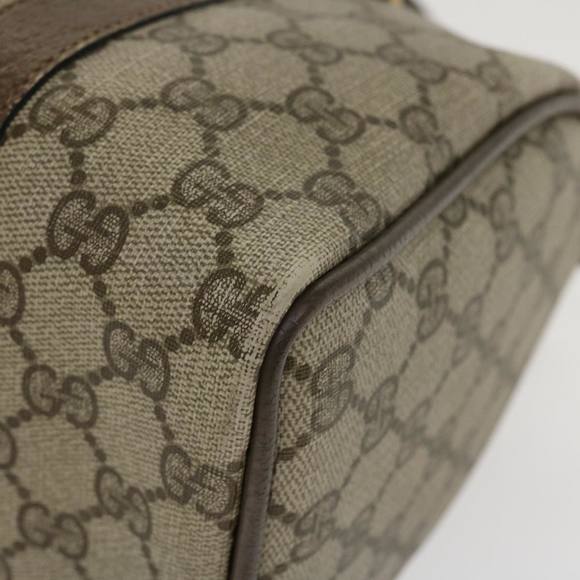 GUCCI GG Canvas Web Sherry Line Hand Bag Beige Red Green 98 02 006 Auth ki2795 - Picture 16 of 16